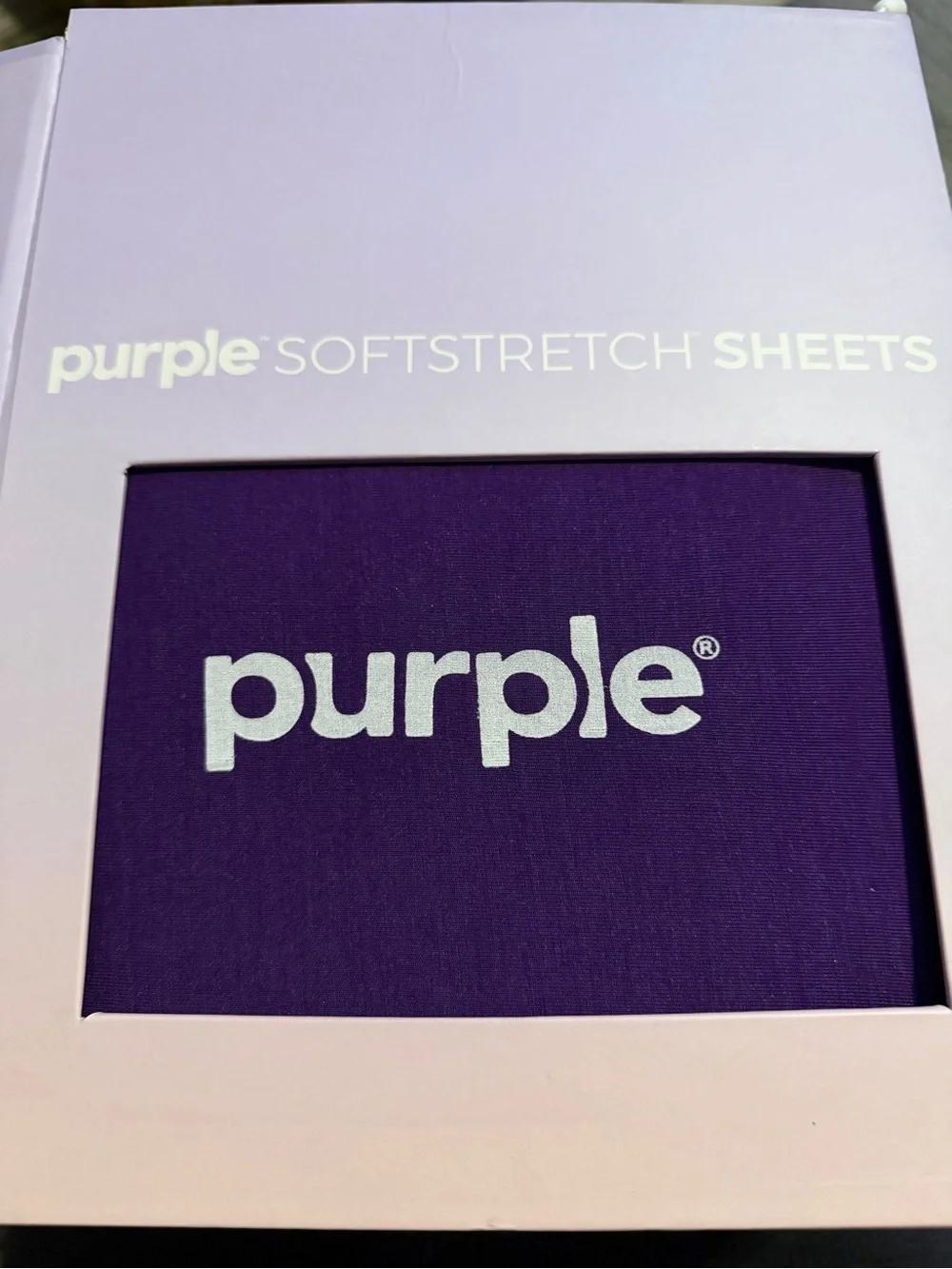 NIB Purple SoftStretch Sheets, Twin/Twin XL, Rayon Blend, Deep Purple